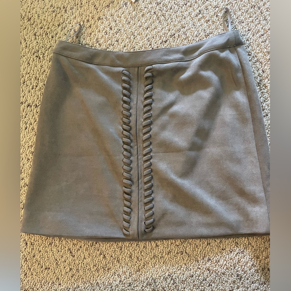 VeryJ Suede Mini Skirt